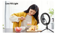 Anillo De Luz LED Para Auto Fotografía 10 Pulgadas 26 Cm Con Iluminación De Rellenado Para Grabación De Video Y Transmisión En Vivo Lámpara De Auto Selfie - details 7