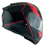 NAVA HELMETS CASCO MODULAR MODELO BOXER NEGRO Y ROJO TOTALMENTE HOMOLOGADO - details 0