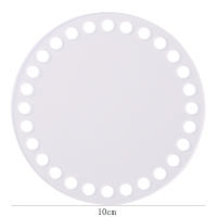 2 Piezas De Molde De Base Acrílica Transparente Para Bolsa Tejida Forma Redonda Diámetro 10/12/15/18/20 Cm Para DIY - details 2
