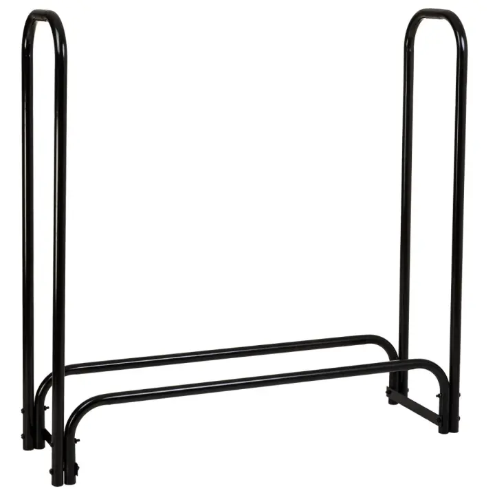 Leñero de metal negro 124x34x124h cm - 1