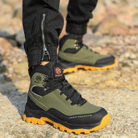 Botas Impermeables Para Hombre Seguridad Puntas De Acero Indestructibles Botas De Construcción Protección Antipinchazos Suela De Goma Material Superior Synético - details 5