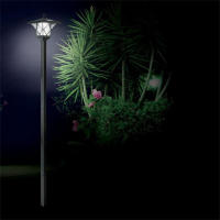 Lámpara Solar De Calle Decorativa Para Jardín Puerta Delantera Y Trasera Lámpara De Piso Solar Con Luz LED Fuente De Energía Solar Protección IP44 Material ABS Estilo Contemporáneo - details 3