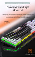 Teclado De Juego 104 Teclas Con Retroiluminación Colorida Teclado Mecánico Para Computadora Y Portátil Periféricos De Esports - details 16