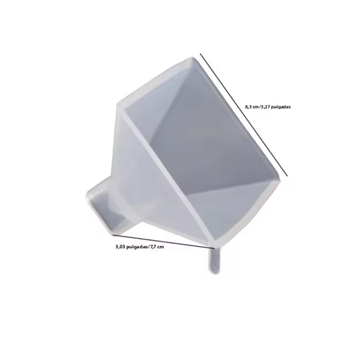 Molde De Silicona Para Piedra De Resina Chakra Cristal Pyramidal 1Pcs Herramienta Para La Creación De Joyas DIY Molde Reutilizable Suave - 1