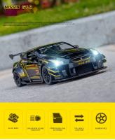 Nissan GTR R34 R35 Skyline Ares Coche De Deportes De Aleación Modelo De Metal Diecast Con Sonido Y Luz Regalo Para Niños Escala 1:24 - details 0