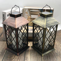 Lámpara Solar LED Exterior Forma De Farol Para Jardín Decoración De Pared De Patio Puerta De Terraza Arte De Escultura - details 3