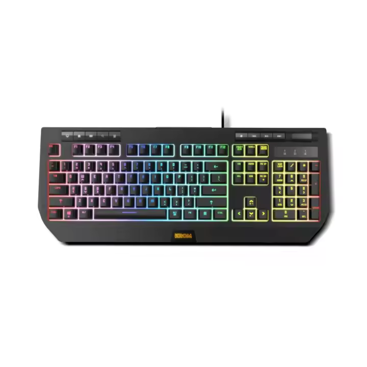 TECLADO GAMING KROM KUMA RGB SEMI MECANICO - 1