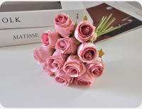 Bouquet De Rosas Rosa De 24CM Decoración Para El Hogar Propiedades Fotográficas Guía De Carretera Para Boda Flores Artificiales - details 26