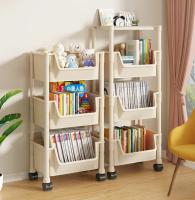 Estante De Libros Móvil Con Gran Capacidad De Almacenamiento En Rincón Multicapa Estantería De Juguete Simple Armable Para El Hogar - details 7