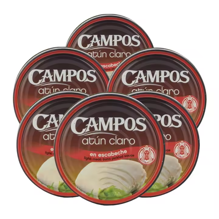 Atún claro en escabeche Campos 160 g x 6 latas. Total 960 g - 1