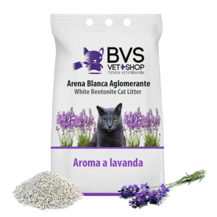 Arena Aglomerante Gatos Aroma Lavanda Premium Barakaldo Vet Shop 5Kg - 5L - 1