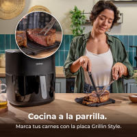 Freidora de aire sin aceite Cecotec Cecofry&Grill Duoheat 6500, 6.5 Litros, Doble Resistencia, Plancha, Grill, Air Fryer, 2200W, Dietética y Digital, Ventana, Temperatura Regulable 80-200°C, 8 Menús - details 2