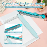 Cortadora De Papel Compacta Y Portátil 6 Pulgadas Antideslizante Trimmer Curvo Para Proyectos Artesanales Y Oficina - details 3