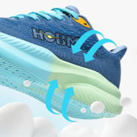 Zapatos De Correr HOBM Para Hombre Ultra Ligeros Tenis Deportivos Transpirables Zapatillas De Caminar Casual De Juguete Negro Malla Tamaño True Fit Closure Tipo Cordones - details 7