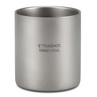 TOMSHOO Taza De Café Y Té De Titanio De Doble Pared 220/350/450/600ml Para Uso En Casa Oficina Exterior Camping Y Senderismo - details 7