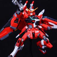 Figura De Acción Mecha INFINITE JUSTICE ZGMF-X19A Roja 1/144 Con Base Para Decoración De Escritorio Juguete Para Niños Regalo - details 2