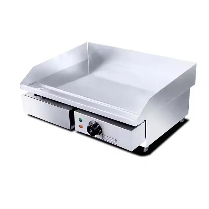 Plancha eléctrica de acero inoxidable, Plancha de hostelería Hight - 1