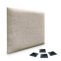 DHOME Juego de Paneles Tapizados de Lino Pack Autoadhesivos para Pared Acústicos Absorbentes Protección - details 1