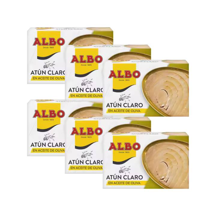 Atún claro en aceite de oliva lata 82 g neto escurrido - Pack 6 latas - 1