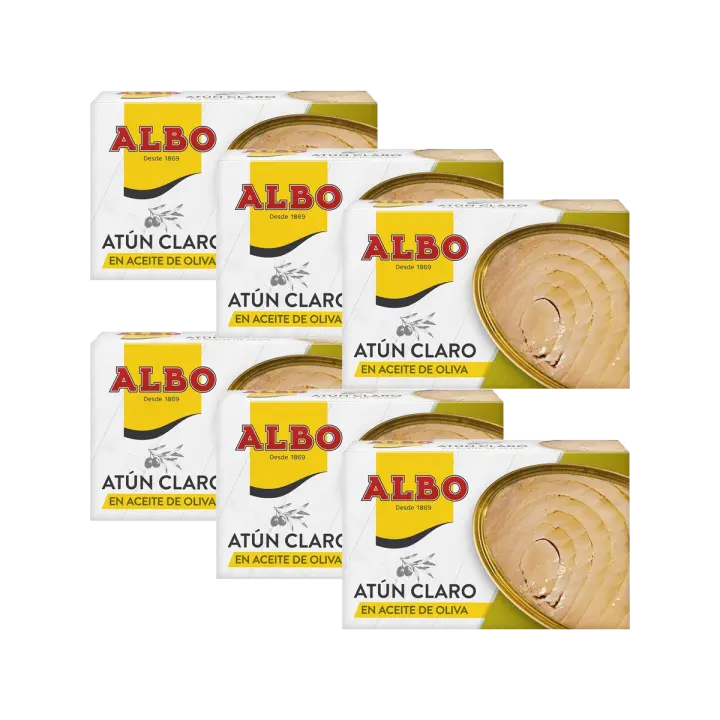 Atún claro en aceite de oliva lata 82 g neto escurrido - Pack 6 latas - 1