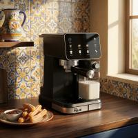 Cafetera Espresso Semiautomática 20 Bar 1350W con Pantalla LCD, Máquina de café con Depósito de Leche 500ml, Compatible Nespresso, Espresso, Cappuccino, Americano, Depósito Agua 1.5L, Autolimpieza, Don Feliz - details 0