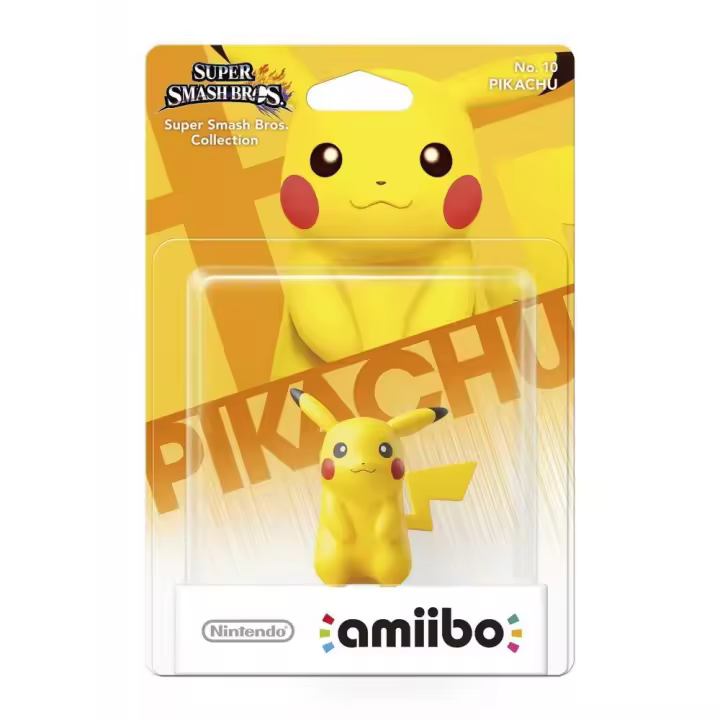FIGURA AMIIBO PIKACHU SUPER SMASH BROS. COLLECTION NUMERO 10 - 1
