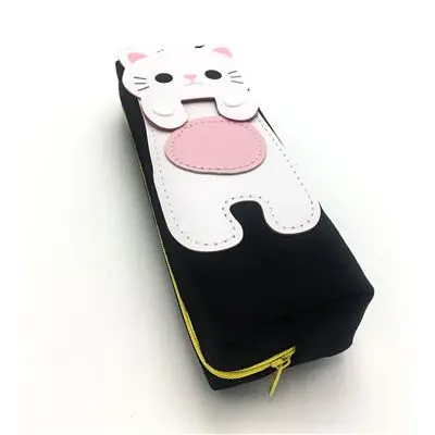 ShopINess Estuche Escolar Grande con Diseño de Gato Varios Colores Disponibles - Elegante y Práctico - 1