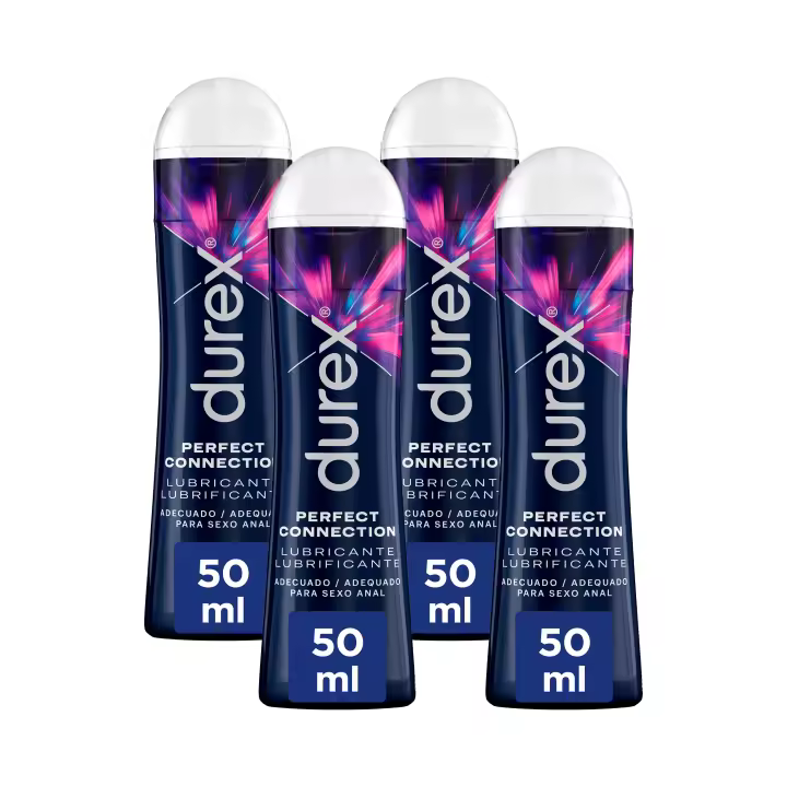 Durex - Lote Set 4x Lubricantes Perfect Connection 50ml, Dulce y Placentero, Sexo Seguro - 1