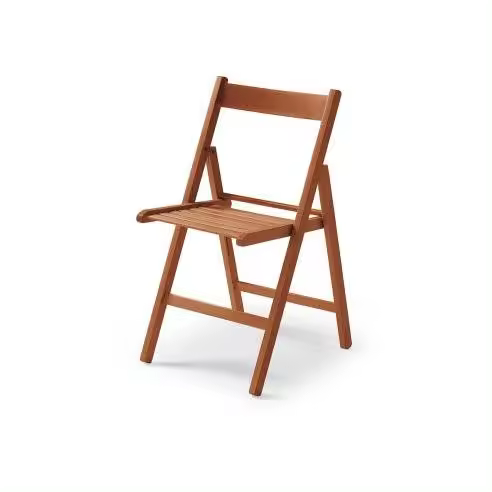 EDM Silla Plegable de Madera Cerezo 79x42,5x47,5cm - EDM - 73003 Silla plegable Muebles y Complementos para el Jardín Sillas Jardin - 1