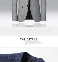 Chaqueta De Moda Para Hombres FGKKS 2023 Primavera Otoño Slim Casual Negocios Elegante Suits Top Polyester Cierre Único - details 9