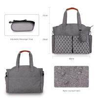 Bolsa de Pañales para Bebé de Gran Capacidad Bolsa de Maternidad Impermeable Multifuncional Portátil para Cuidado del Bebé Material de Poliéster - details 22