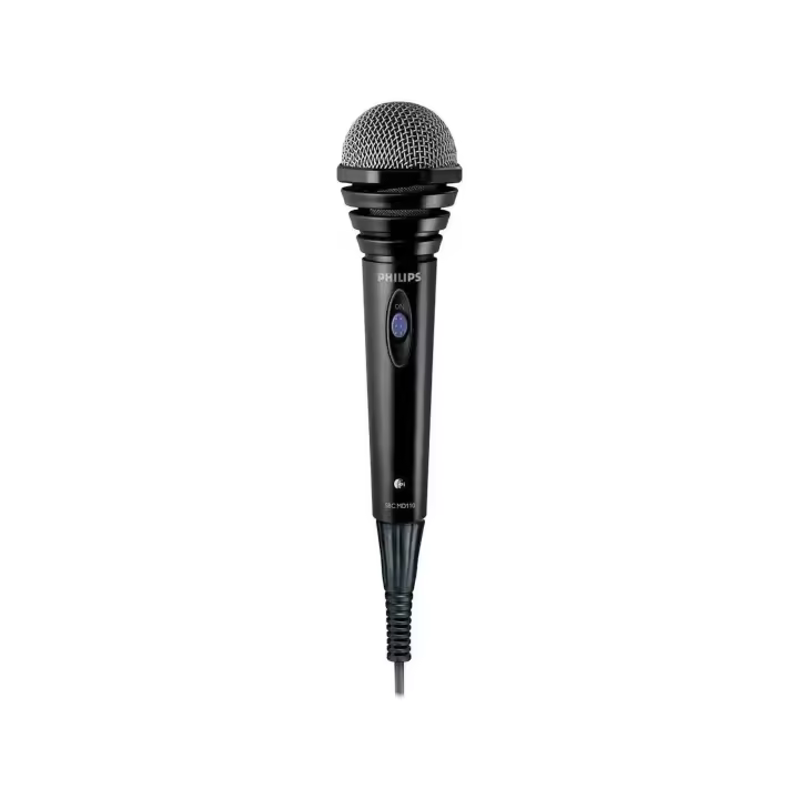 Philips SBCMD110/00 Micrófono dinámico para Karaoke con Cable de 1.5 m, Conector minijack a Jack Mono - 1