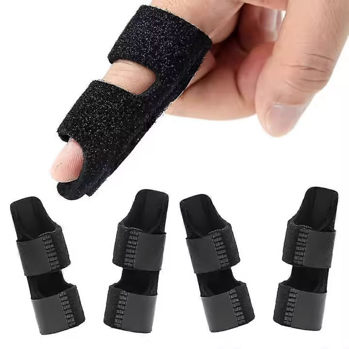 4 Pack Trigger Finger Splints Finger Brace Finger Nudillo Inmovilización Protector de dedo roto Se adapta al dedo índice Dedo medio Dedo anular - 1