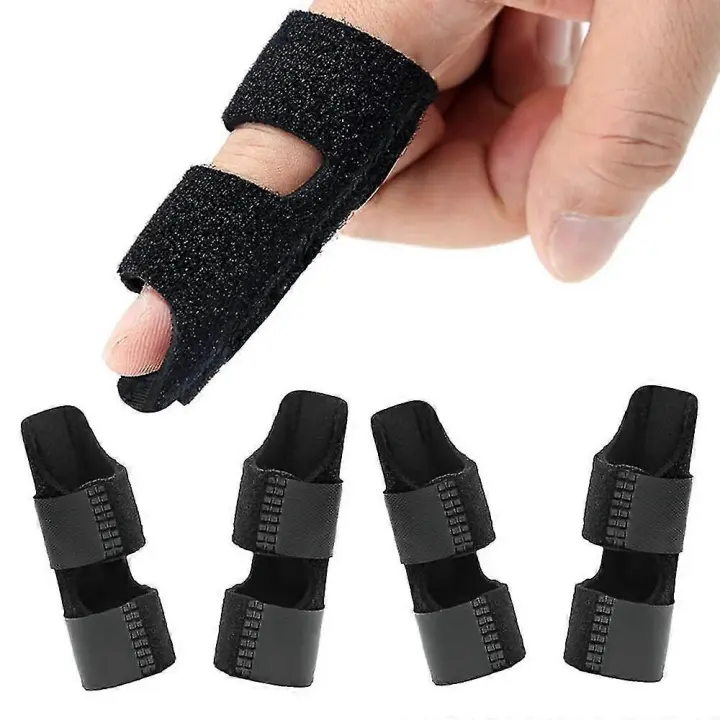 4 Pack Trigger Finger Splints Finger Brace Finger Nudillo Inmovilización Protector de dedo roto Se adapta al dedo índice Dedo medio Dedo anular - 1