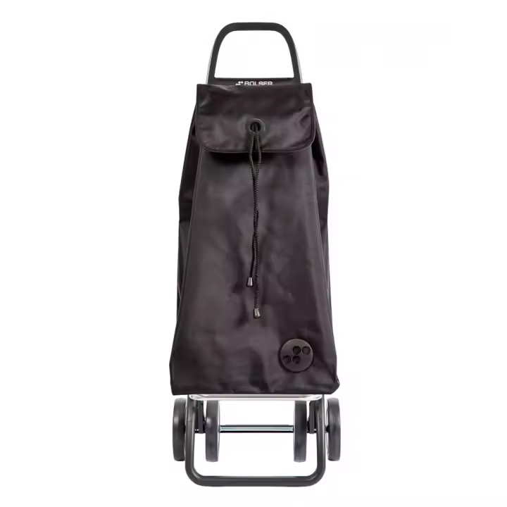 Rolser Carro de Compra Plegable IMAX MF 4L Negro - Ligero y Resistente - Bolsa Tipo Mochila - Capacidad 43 Litros - 1