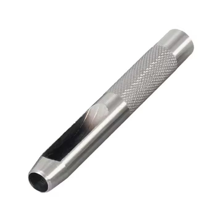 Perforadora de cuero hueca de 15 mm, resistente, de acero macizo, para chapa metálica, para marroquinería, junta sintética, goma, lámina fina, herramientas de latón, cortadores y perforadora. - 1