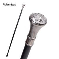 Bastón De Moda Con Relieve De Sello Medieval Punta De Goma Material De Acero Longitud 93cm Para Hike - details 4