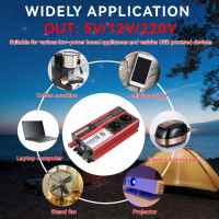 500W/800W Power Inverter DC 12V To AC 220V 230V Transformer with 4 USB EU Socket Charge with LED Display for RV Phone Car - details 0