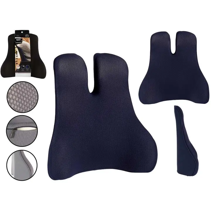 ARISE SHOP-Cojin espuma con memoria lumbar surt 3 47 x 47 x 14 cm.-Color  aleatorio - 1