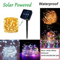 Luces Solares LED De Jardín Impermeables De 7M/12M/22/32M Cadena De Luces De Navidad Para Fiesta Decoración De Año Nuevo - details 0