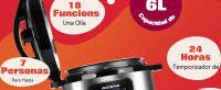Olla a Presión Eléctrica Aigostar 6L 1000W, Robot de Cocina Multifunción 18 en 1. Programable 24h, 3 Presiones, Pantalla LED. Olla Express para Cocción Lenta, Arrocera, Yogurtera, Saltear y Guisos. Inicio retardado, mantiene el calor, antiadherente - details 2
