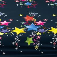 Sábana Matte Con Patrones Dispersos De Estrellas Coloridas Colcha De Cama Para Dormitorio Hecha De Poliéster 100% - details 6