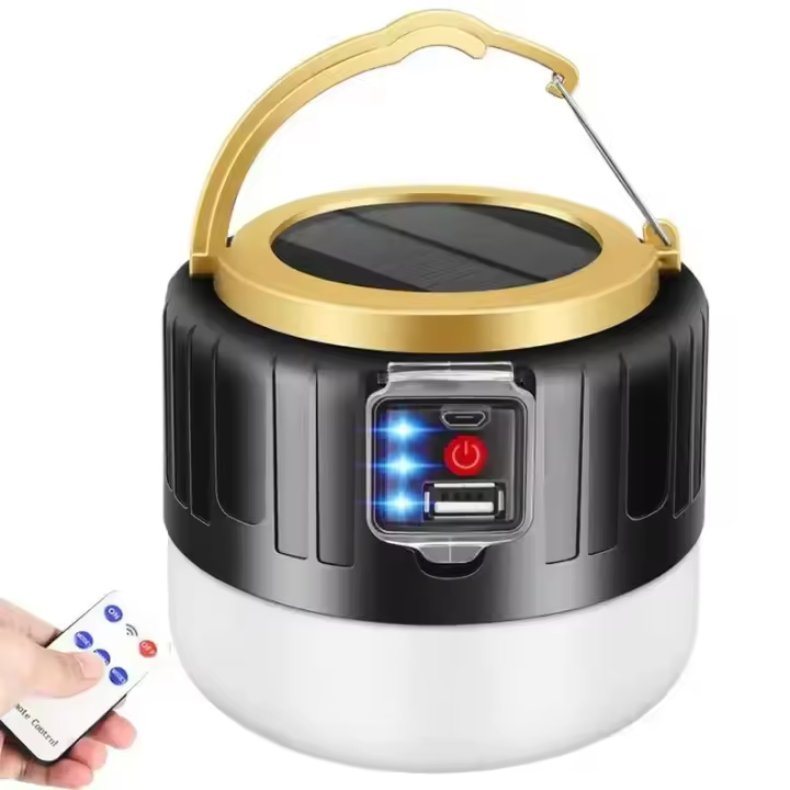 1000W Solar Al Aire Libre LLEVÓ La Luz Que Acampa USB Recargable Lámpara de La Tienda Linternas Portátiles Luces Emergencia Para BARBACOA Senderismo Noche Market - 1