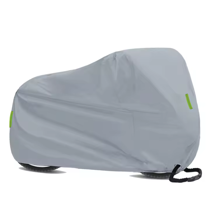 Cubierta Para Moto Impermeable Anti Polvo Con Protección UV Para Bicicleta De Montaña De Carretera Con Agujeros Para Cerradura Y Bolsa De Almacenamiento - 1