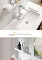 Organizador De Maquillaje Para Baño Ecológico Adhesivo Sin Perforar Estante De Ducha Montaje En Pared Plástico Largo - details 3