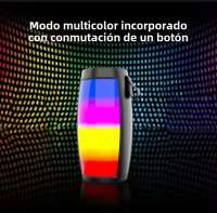 ALTAVOZ BLUETOOTH PORTATIL CON LUCES LED SOPORTE TF PARA COCHE Y CASA - details 1
