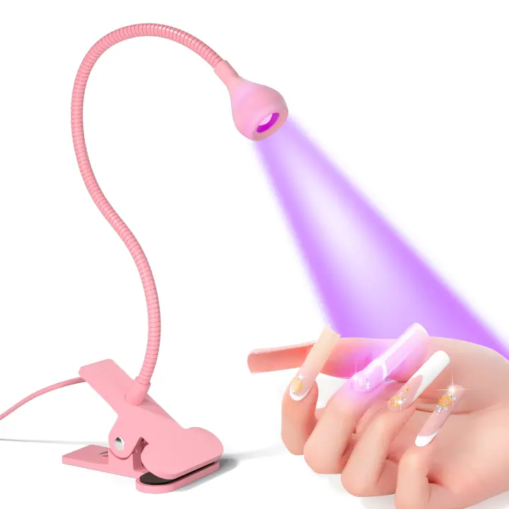 Secador De Uñas LED UV 395nm Lámpara De Manicura Con Clip Y USB Mini Para Uñas De Gel Herramientas De Salón De Belleza - 1