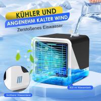 Aire acondicionado portátil, ventilador USB 3 en 1 con refrigeración líquida, tanque de agua, 3 velocidades de viento, enfriador de aire portátil para dormitorio y oficina - details 1