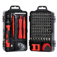 Juego De 115 Piezas De Destornilladores Magnéticos De Precisión Multiusos Herramientas Para Reparación De Computadoras Y Teléfonos Caja De Herramientas De Mano Con Mango Tipo De Cabeza De Tornillo: TORX HEX Square Socket Pozidriv Y-Type 5-Point Spanner - details 2