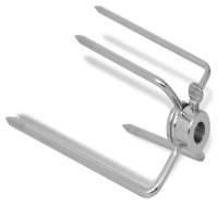 vidaXL Horquilla para espetón de asado/barbacoa acero 2 uds - details 3